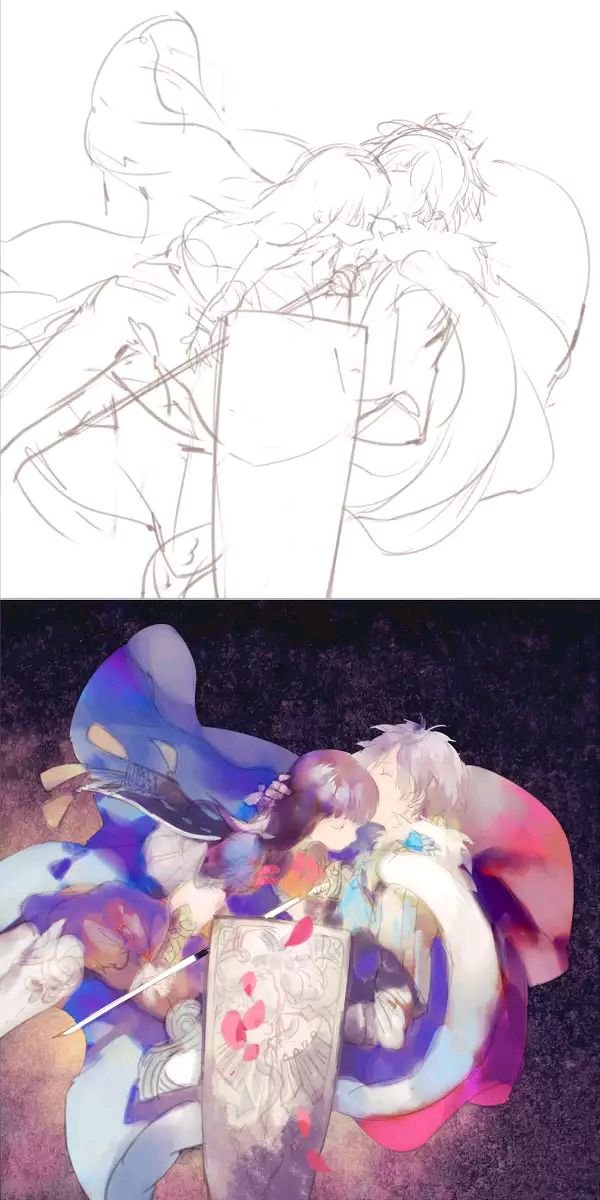 插画 老累