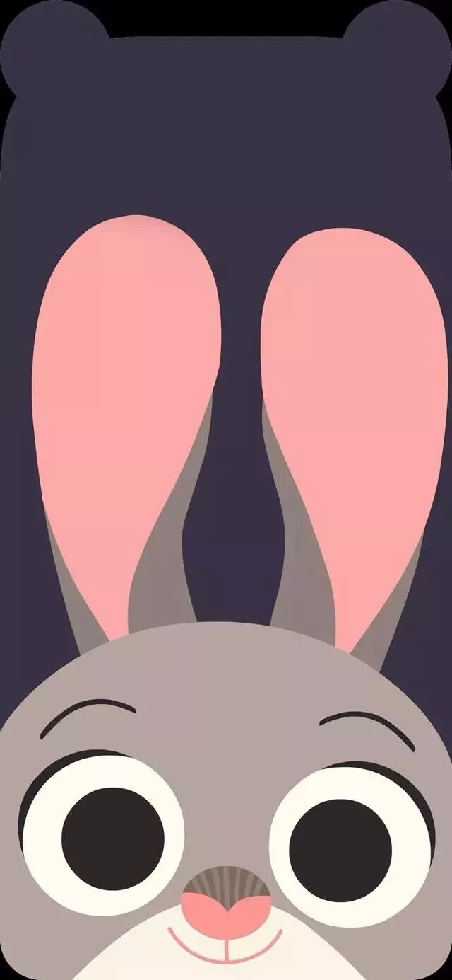 【iphone x 小耳朵壁纸】兔