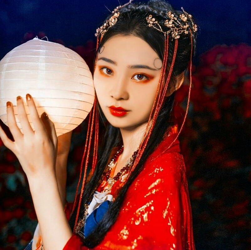 古风真人女头