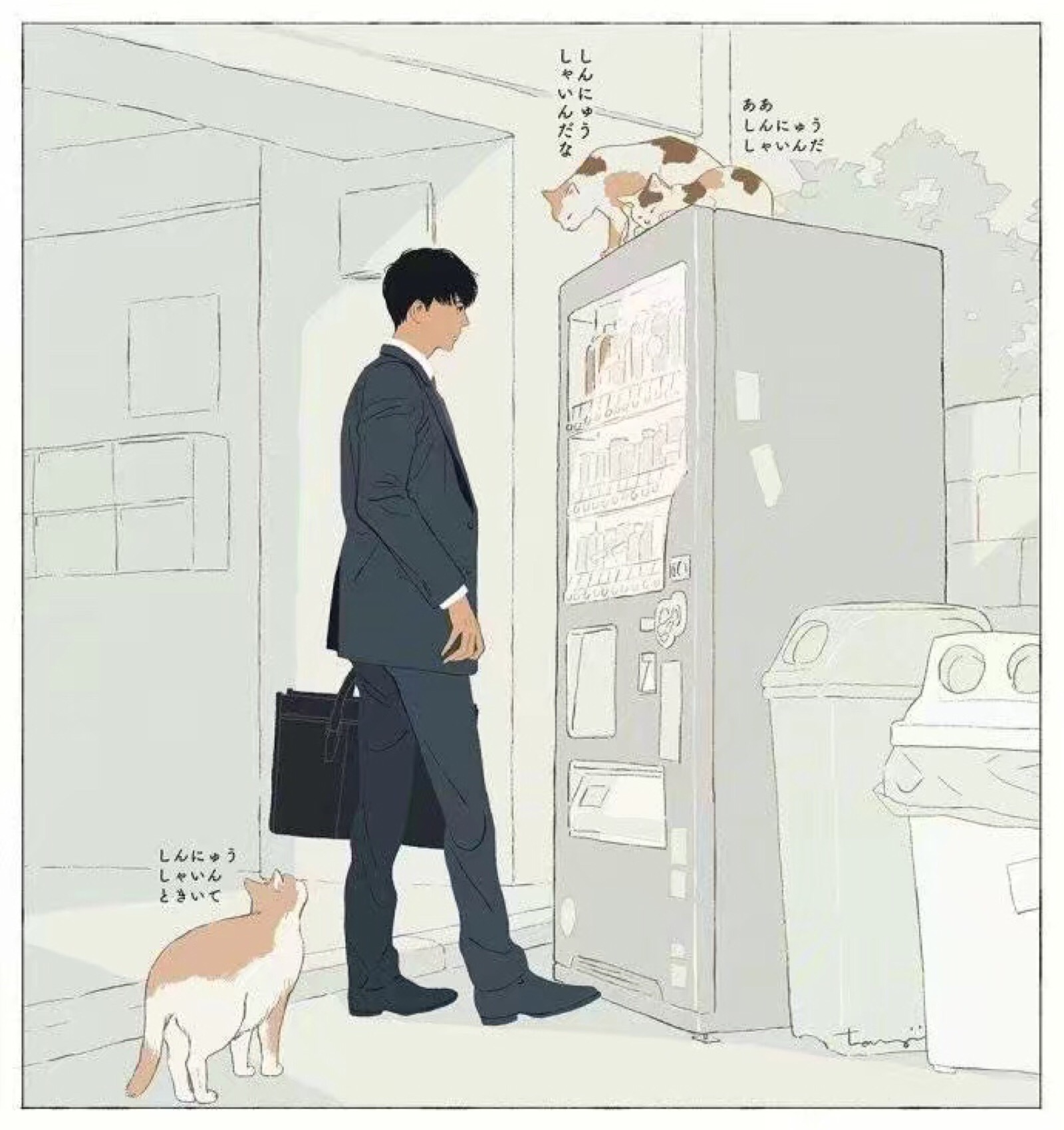 男人与猫