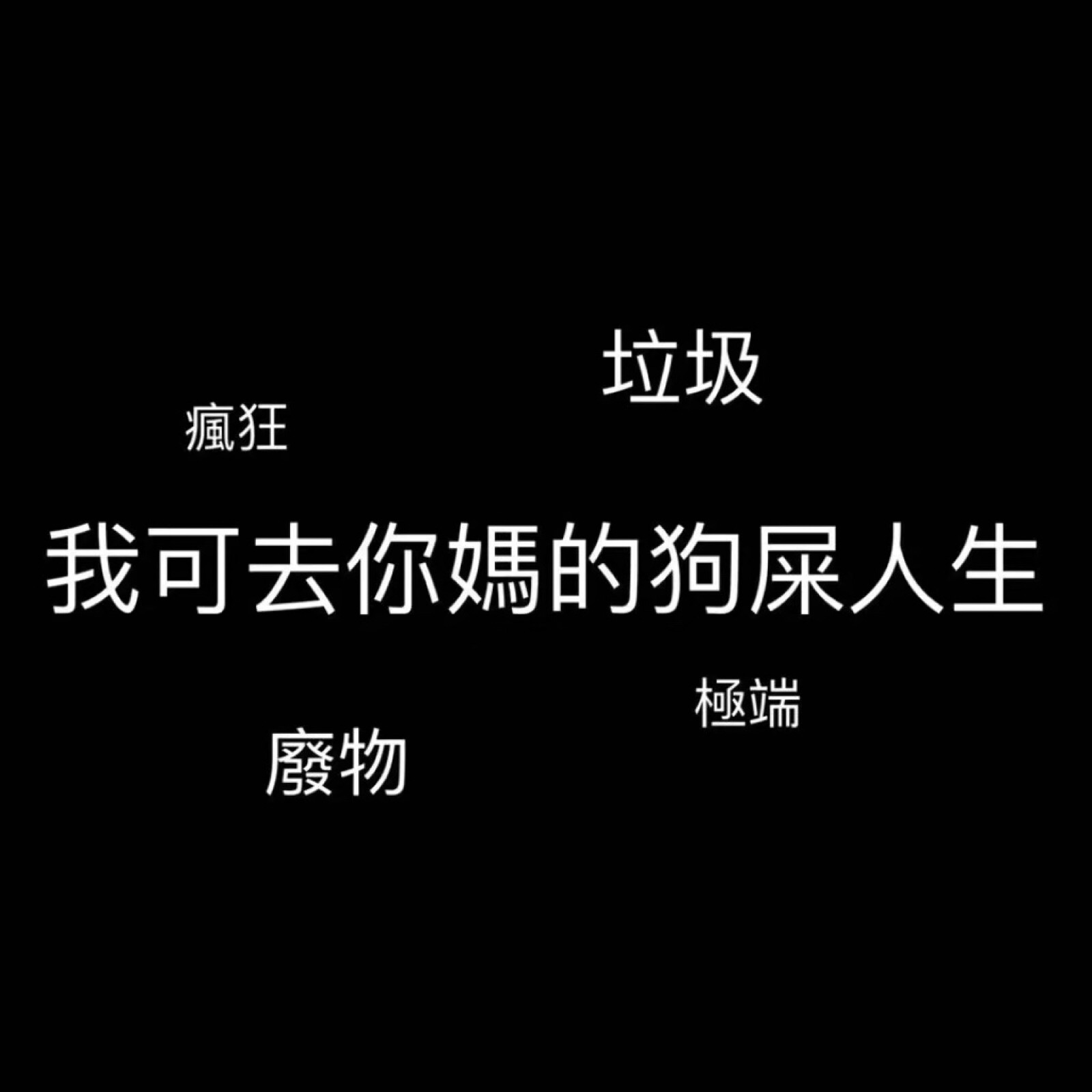 我可去你妈的狗屎人生.