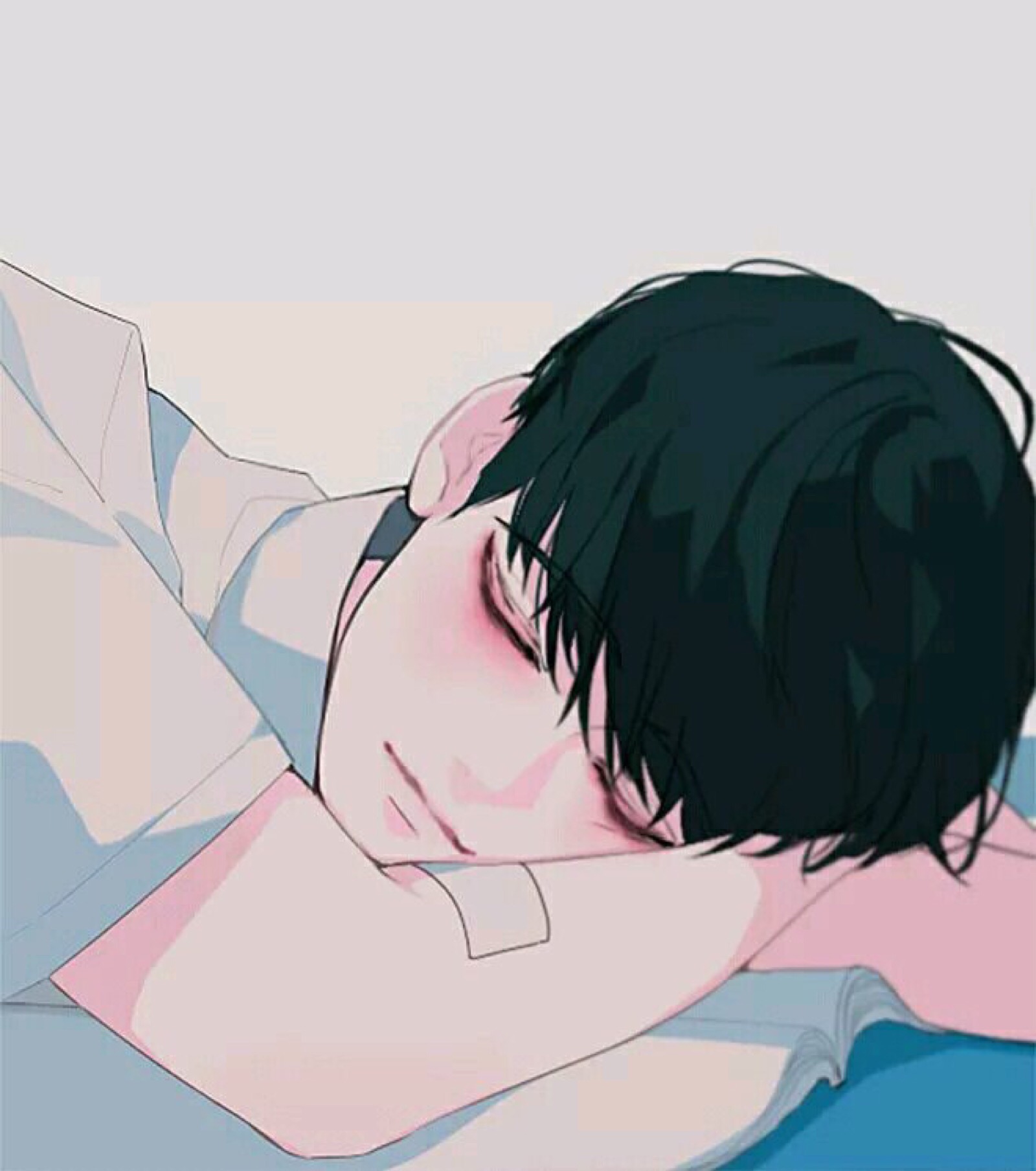 插画男头