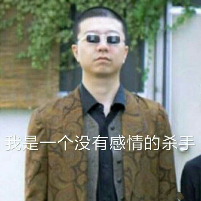 李诞 我是一个没有感情的杀手 搞笑表情包