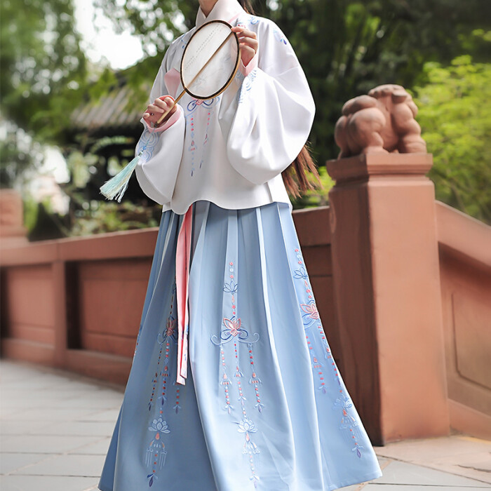 重回汉唐汉服女装春季传统日常非古装款明制琵