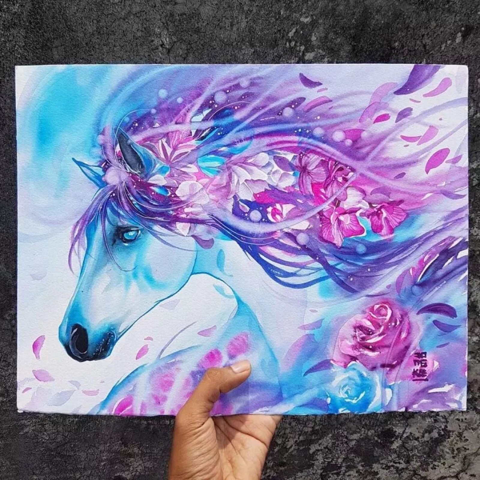 水彩梦幻插画作品