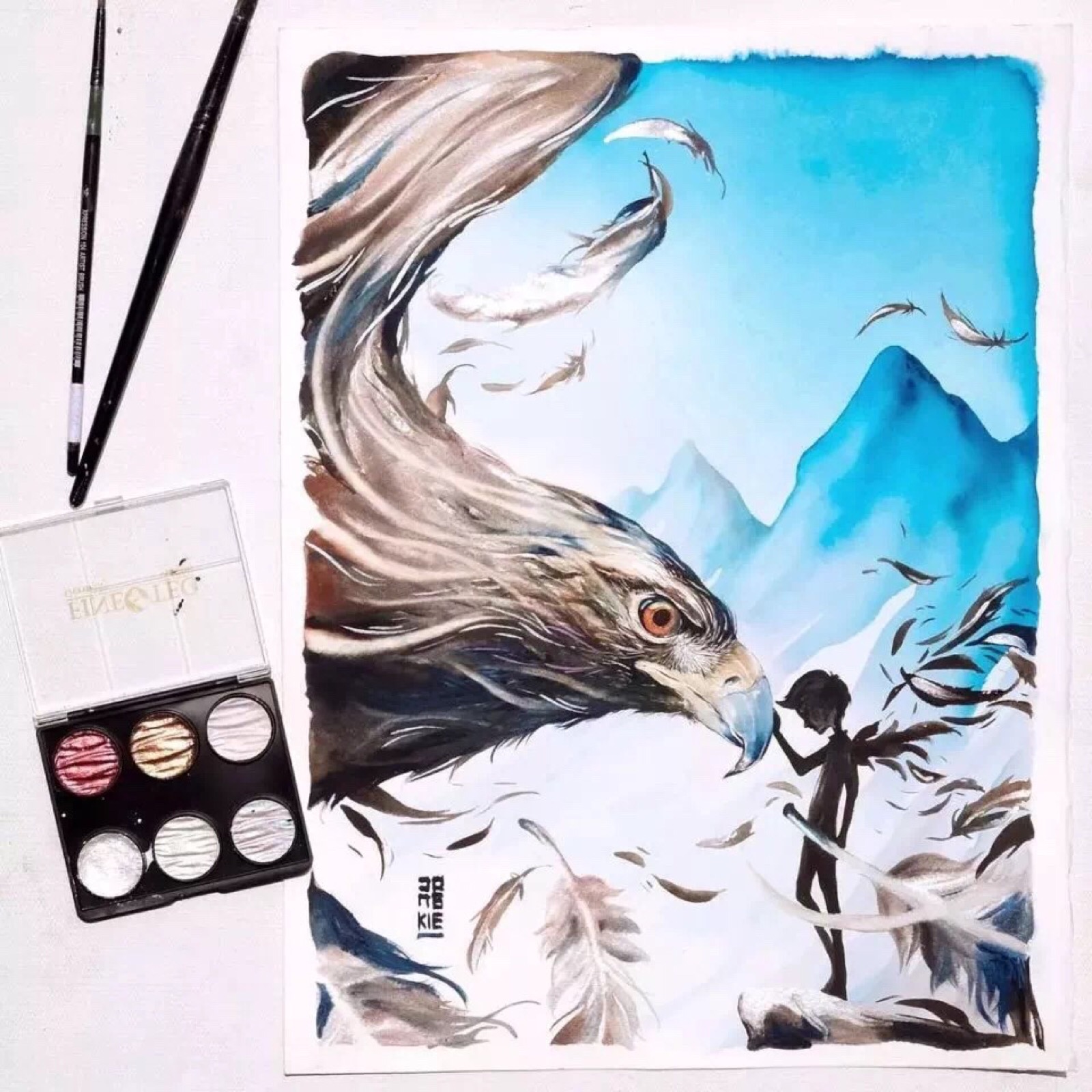 水彩梦幻插画作品