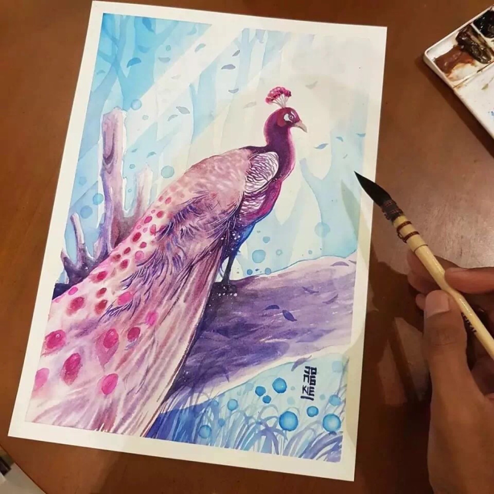水彩梦幻插画作品