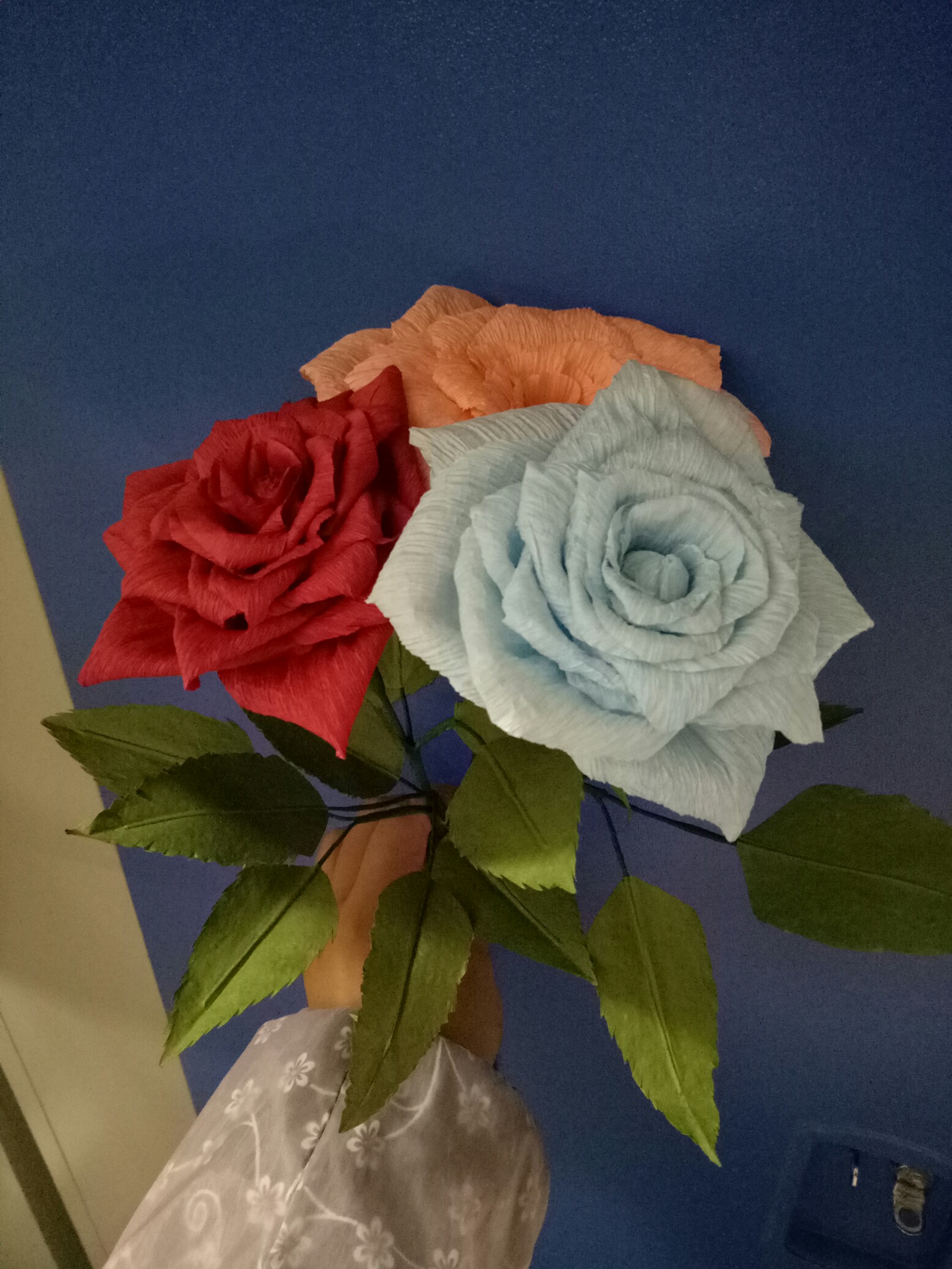 皱纹纸-玫瑰花