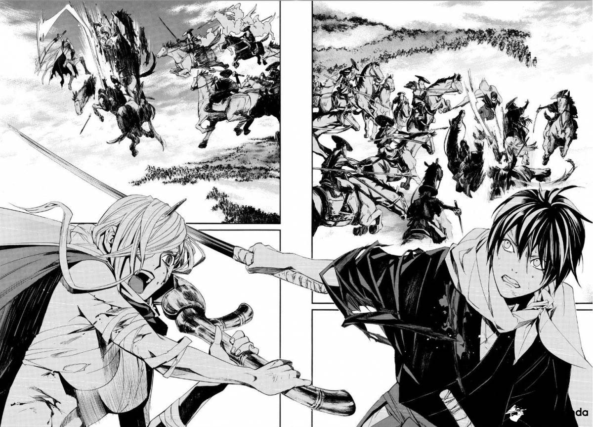 野良神,黑白,漫画,日和,夜斗,雪音,打斗,神明们