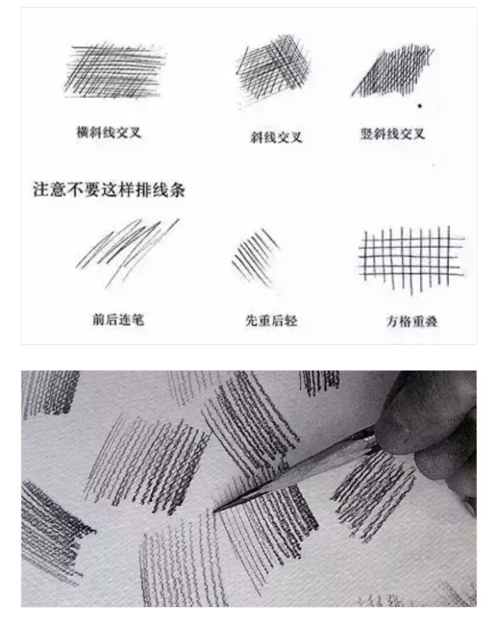 素描铅笔的排线方法 及变化