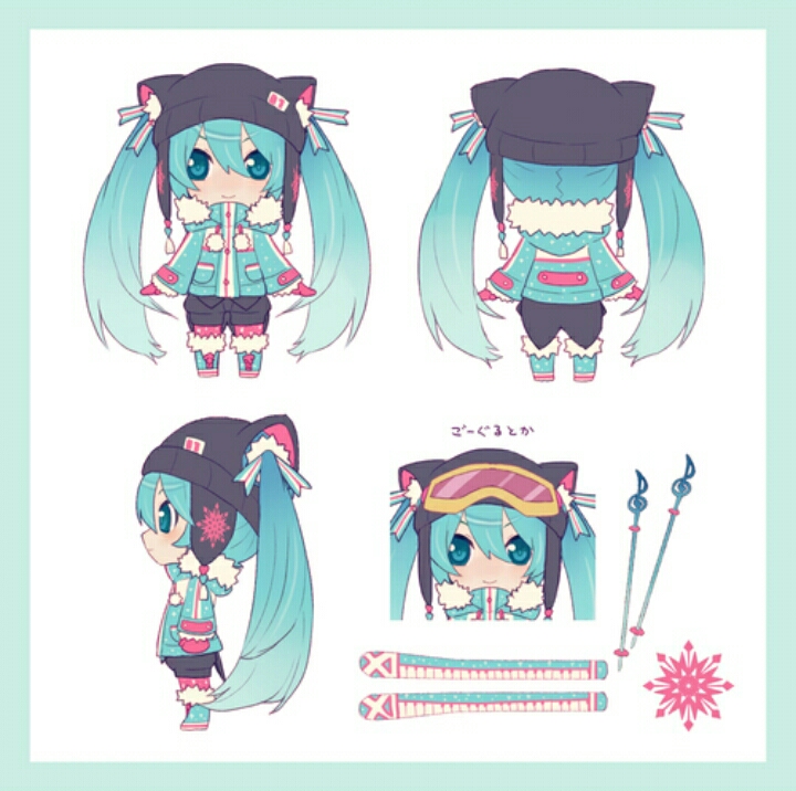 雪初音滑雪服设计