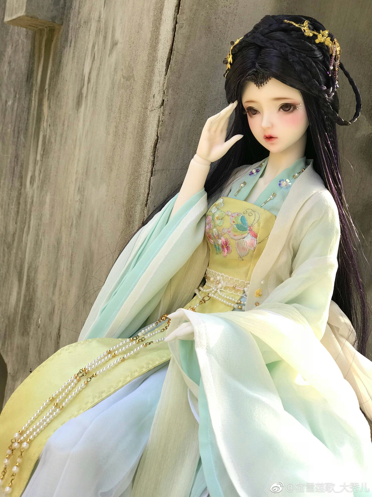 古风美人 sd娃娃 bjd 玩具 人偶 壁纸 萌物