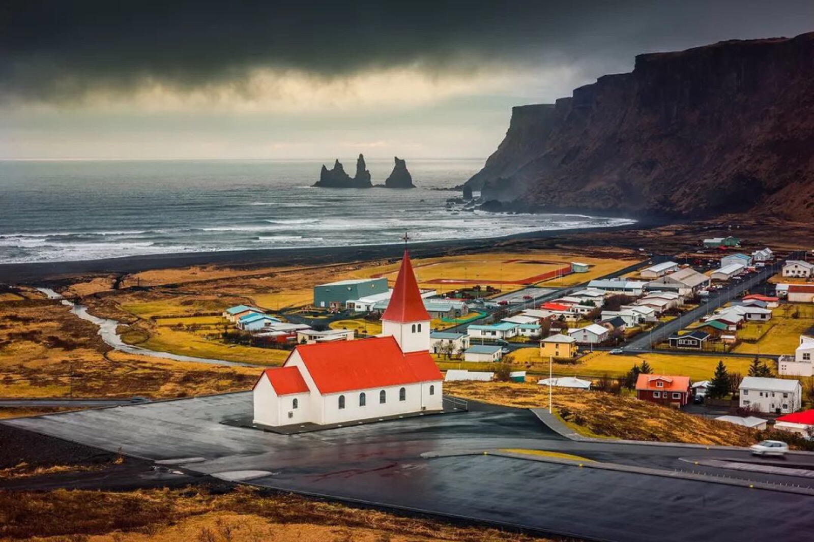 风景如画的维克镇.冰岛