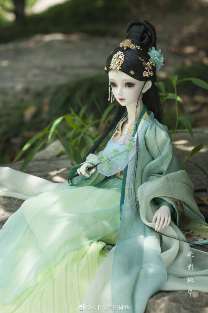 古风美人 sd娃娃 bjd 玩具 人偶 壁纸 萌物