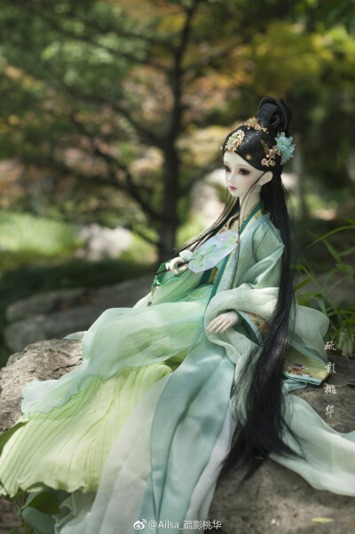 古风美人 sd娃娃 bjd 玩具 人偶 壁纸 萌物