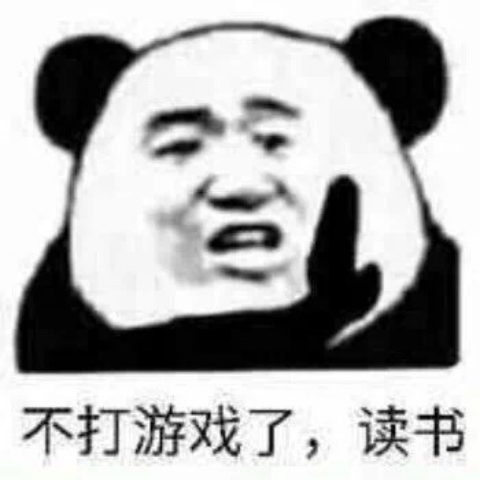 表情包/不打游戏了