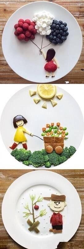 设计秀 【可爱的水果拼盘】为了让小朋友爱上蔬果,麻麻脑洞大开做摆盘