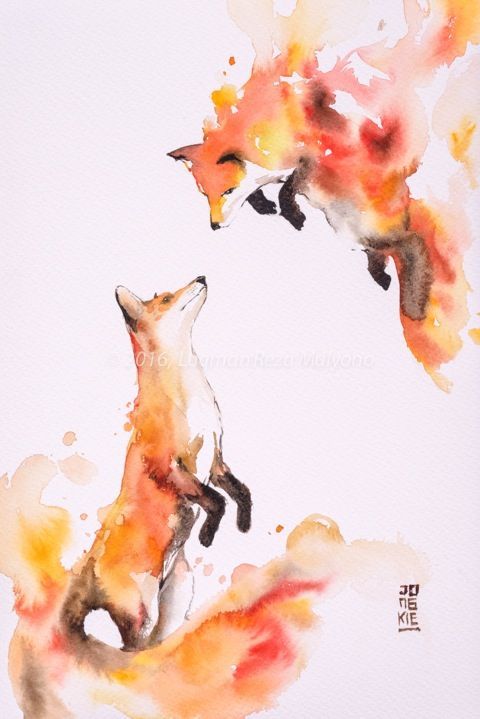 狐狸的画