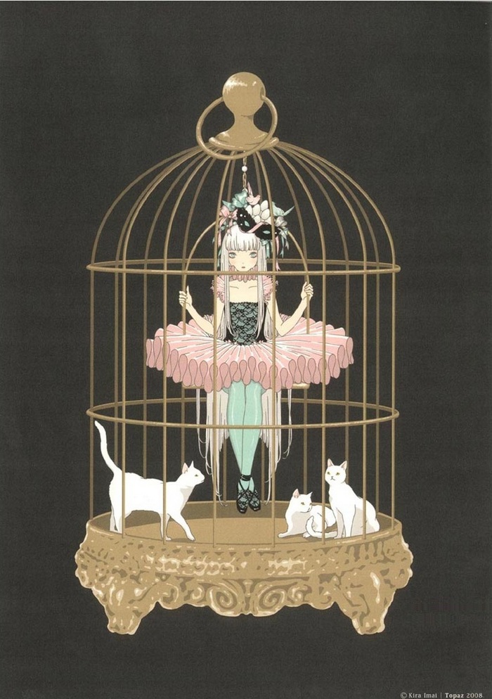 少女 猫 ~ 画师kira-imai作品
