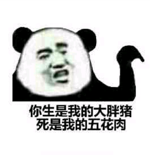 表情包 搞笑 熊猫人