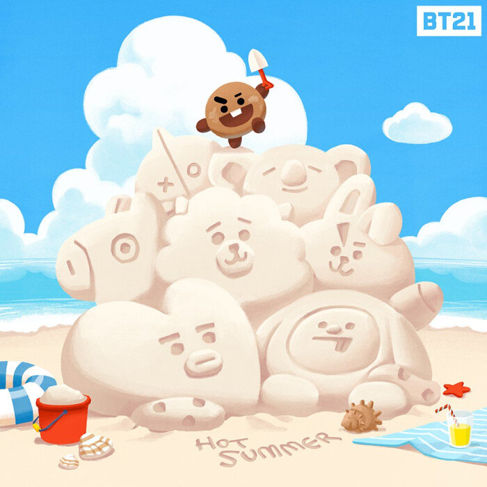 bt21 van koya rj shooky mang chimmy tata cooky