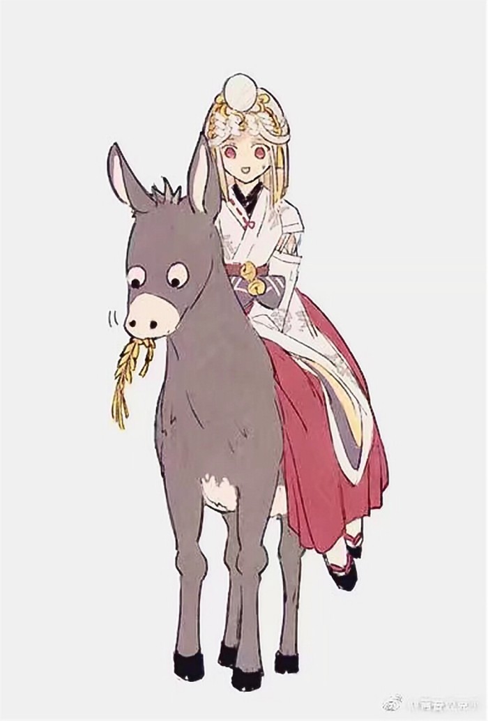 骑驴少女
