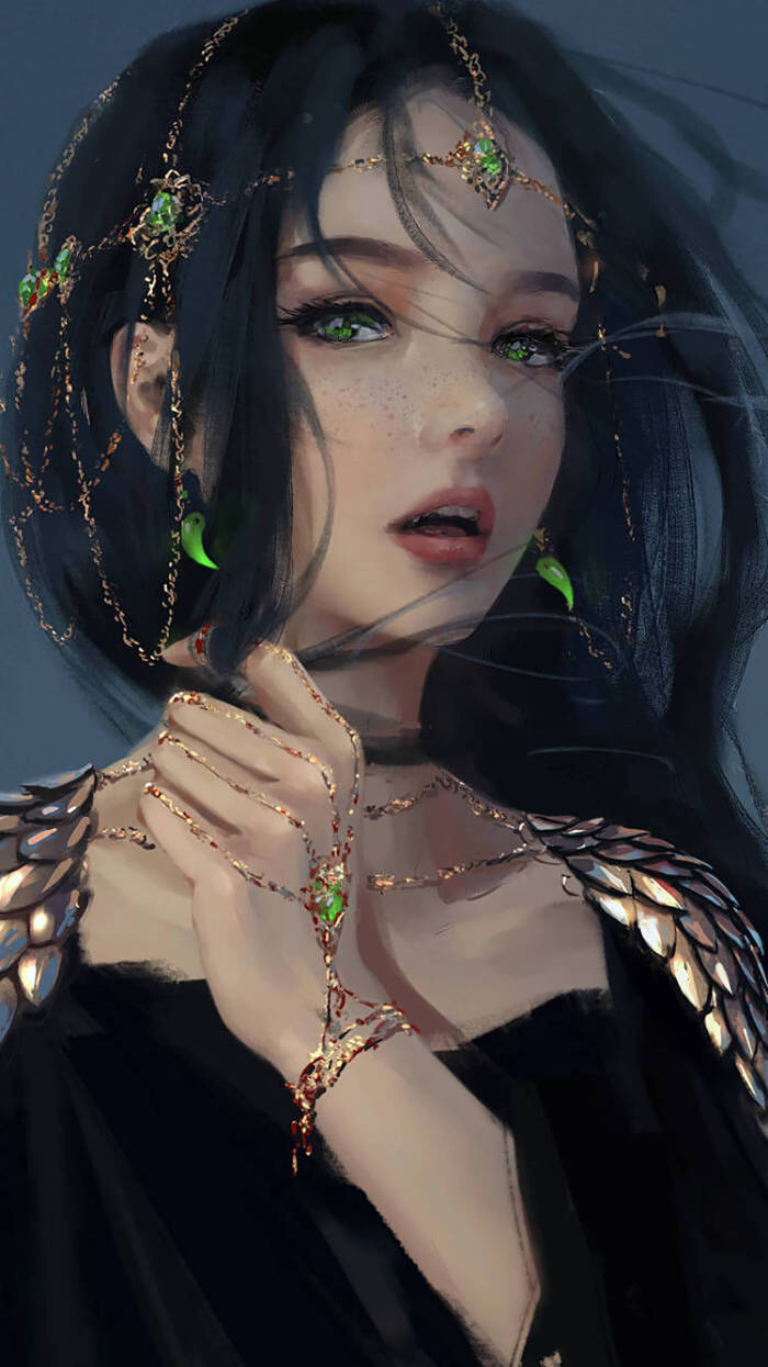 一组鬼刀插画壁纸侵权联系可删