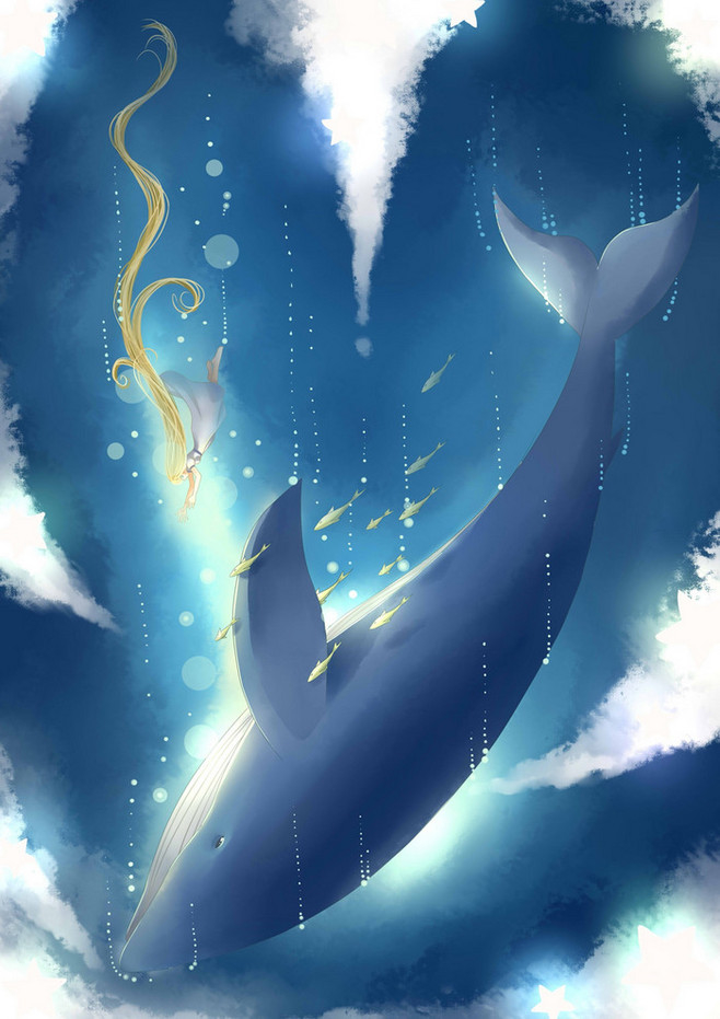 海蓝时见鲸,梦醒时见你