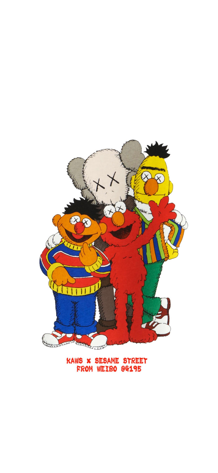 kaws x 芝麻街壁纸