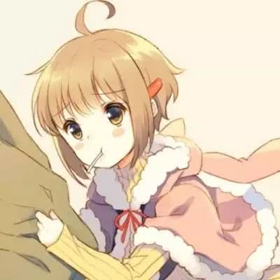 二次元 情头 褐发 褐瞳 棒棒糖 女