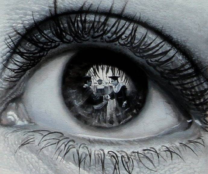 精微素描,眼睛里的世界,来自雅加达艺术家veri apriyatno