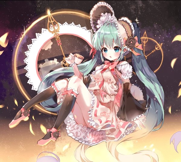 〔艺术家:漫〕二次元 少女初音未来 miku 公主殿下画师:br/びろく