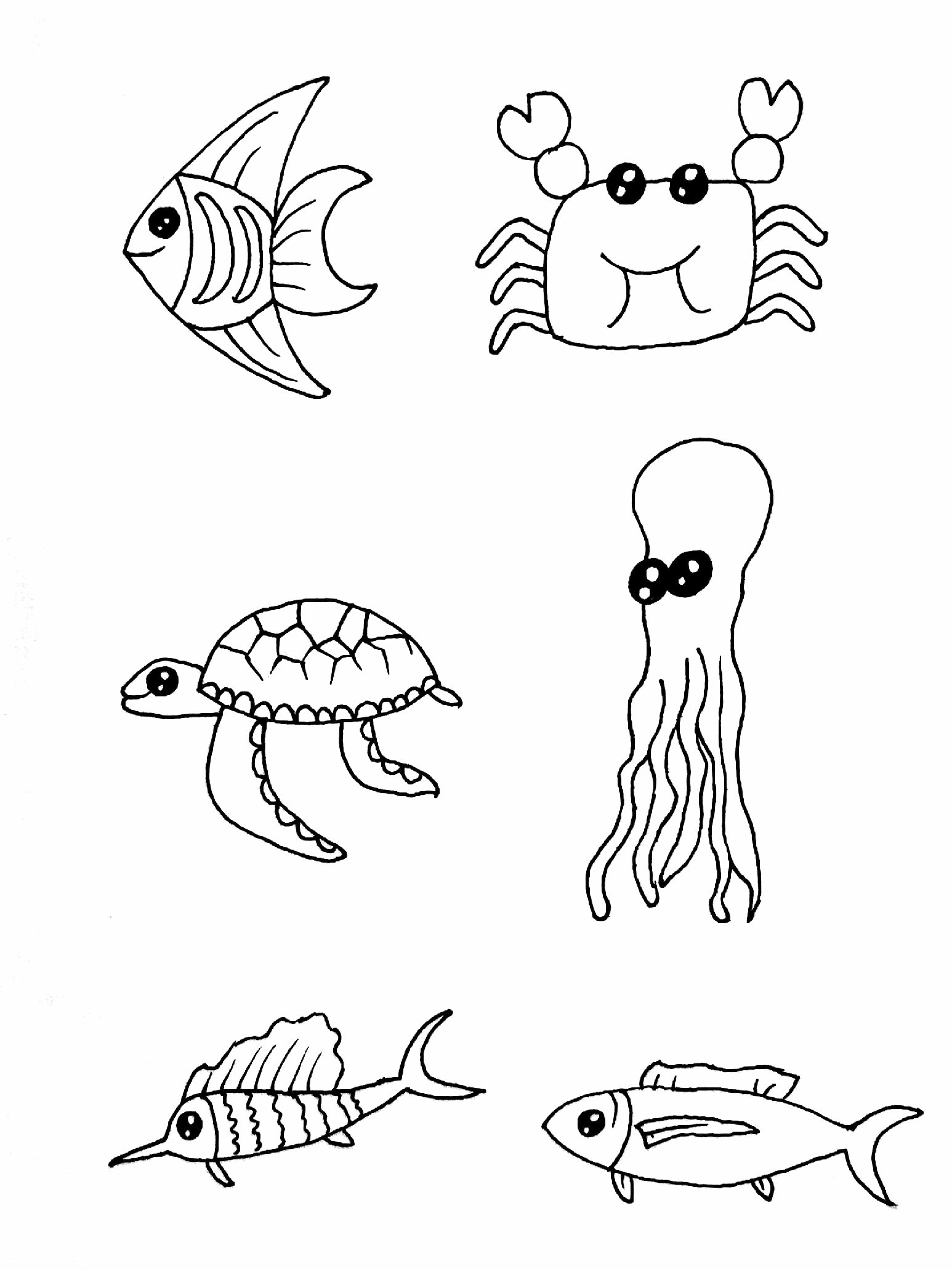 第251幅,海底动物