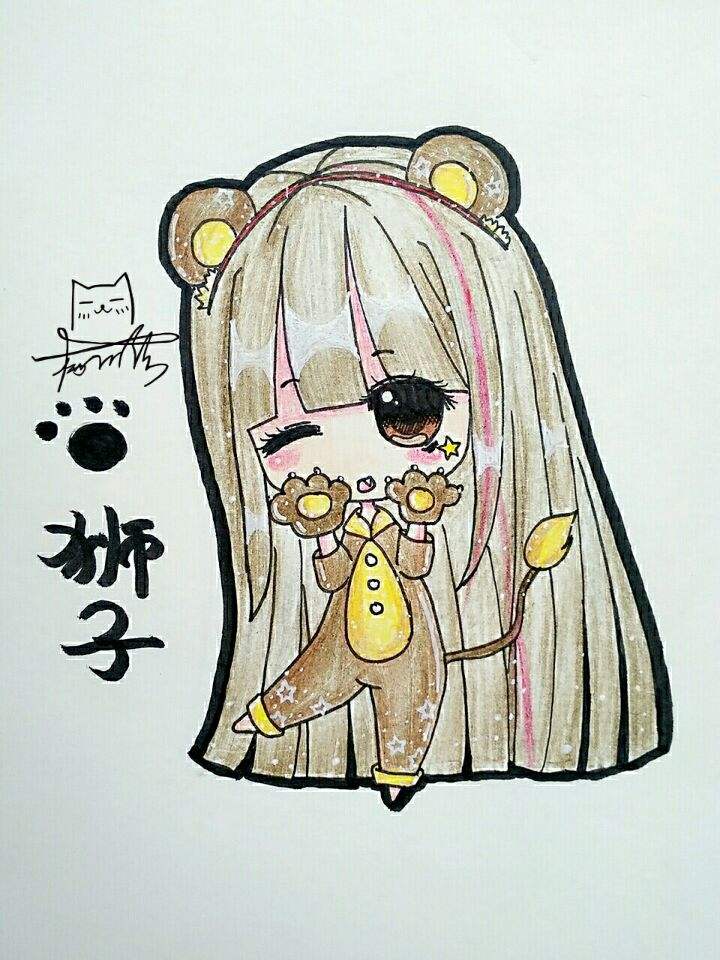 二次元#q版星座人物