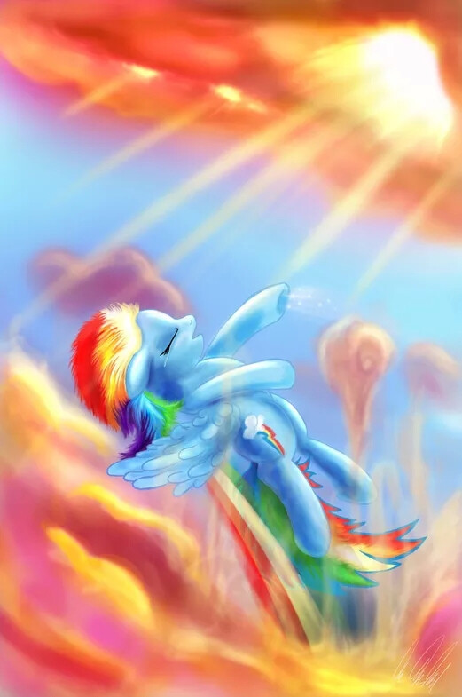 小马宝莉 云宝 云宝黛西 rainbow dash rd 蓝色系 彩虹小马