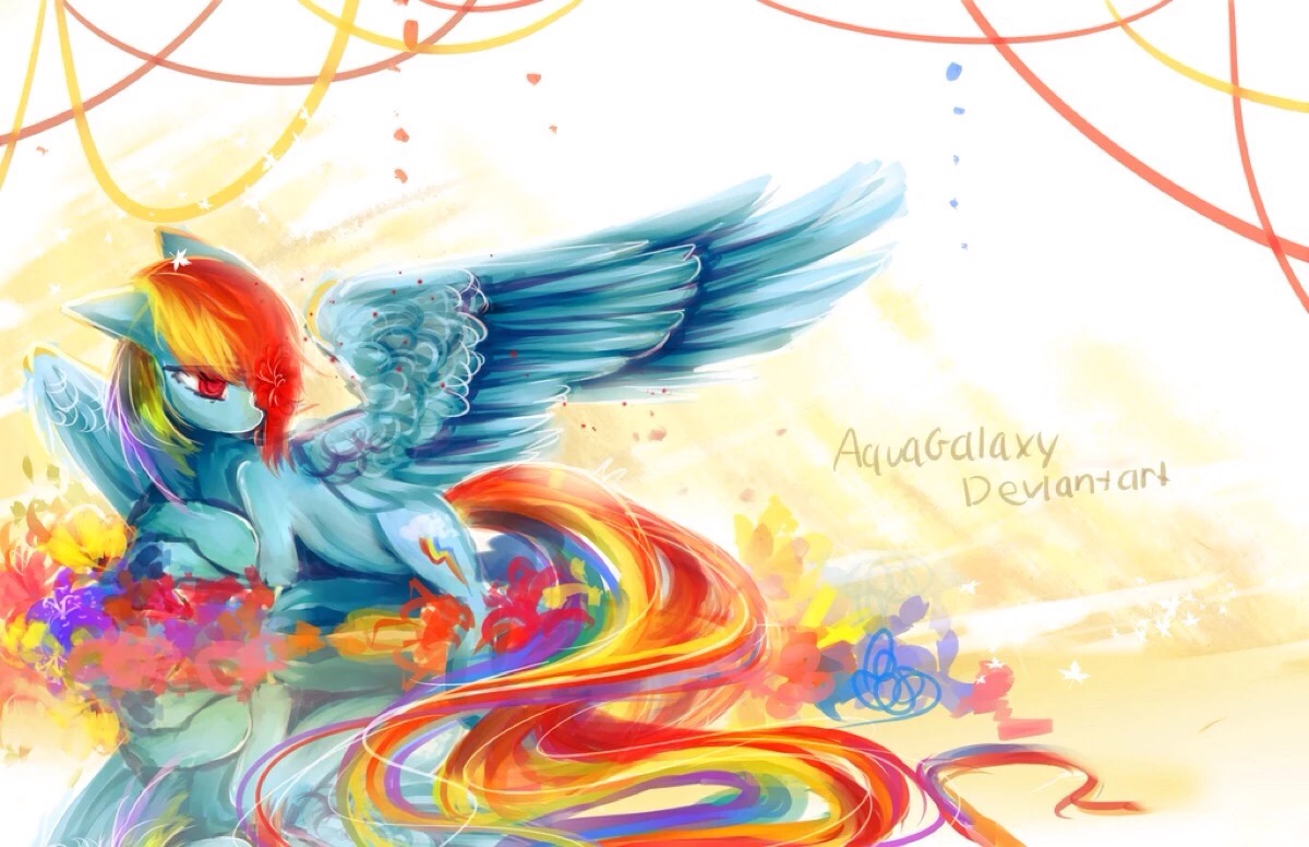 小马宝莉 云宝 云宝黛西 rainbow dash rd 蓝色系 彩虹小马