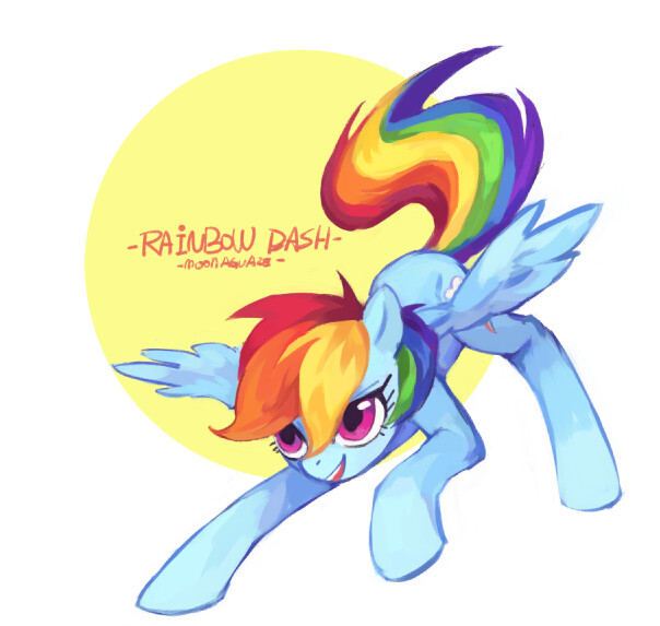 小马宝莉 云宝 云宝黛西 rainbow dash rd 蓝色系 彩虹小马