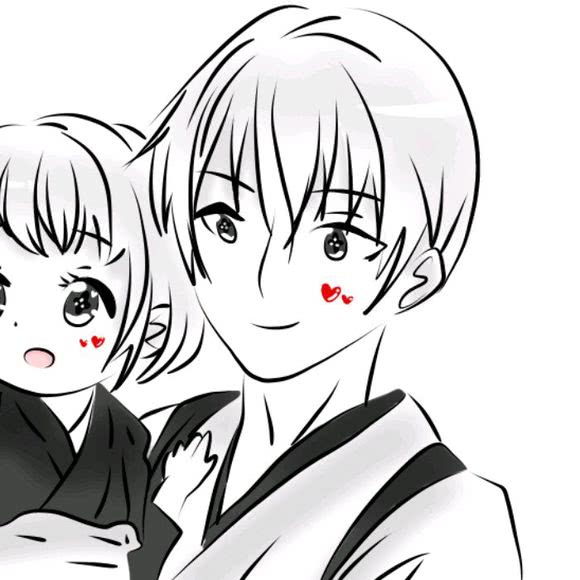 二次元 情头 黑白 男