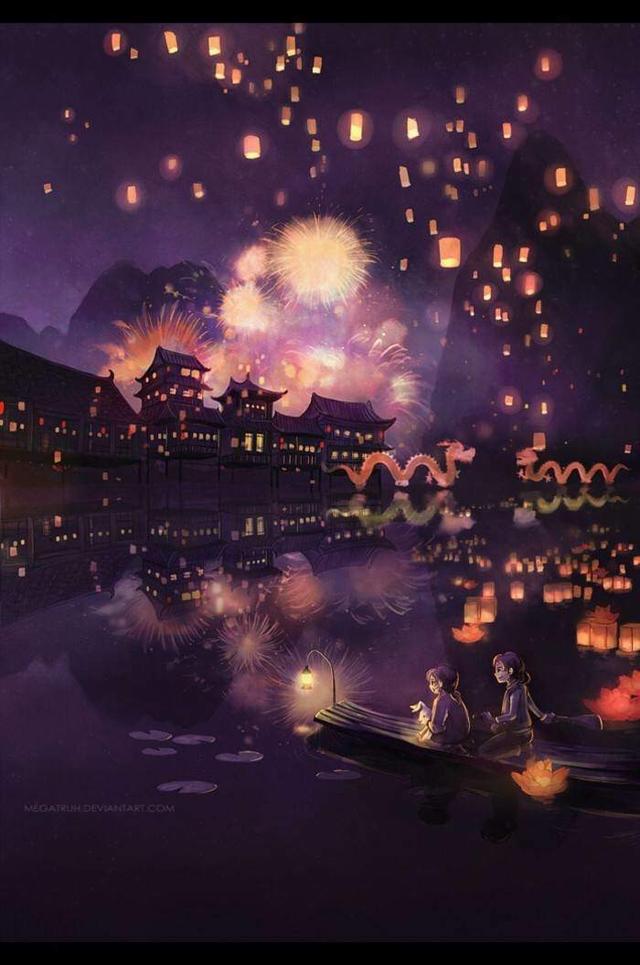 古风夜景