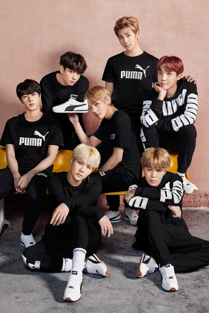 bts 防弹少年团 bts×puma