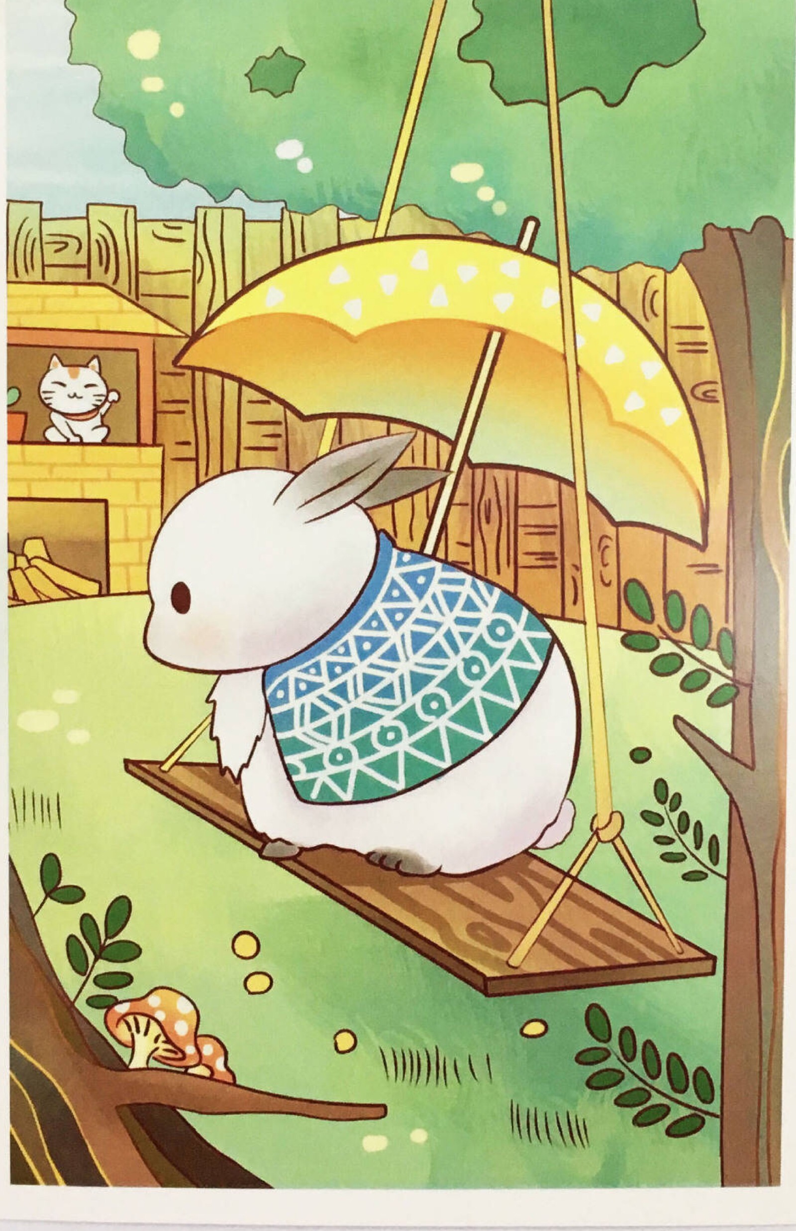 可爱的小兔子 暖心 治愈画风 侵删