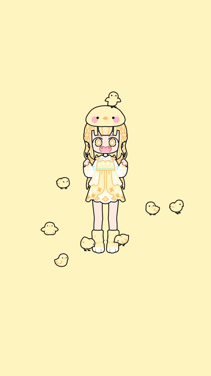 粉彩女孩 壁纸 少女心