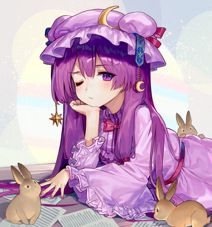 ウサギちゃんじゃま帕秋莉诺蕾姬作者id=1513922 东方project 侵删