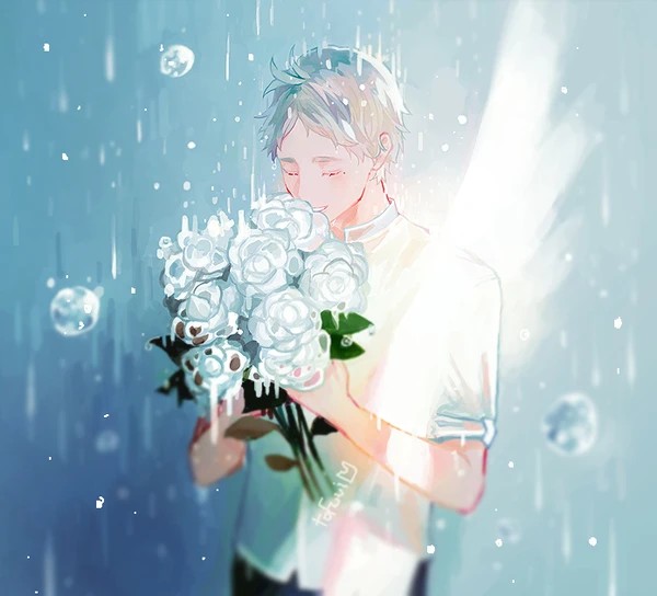 插画#手绘#原创#二次元#少年#排球少年#冷色调#头像#唯美#小清新