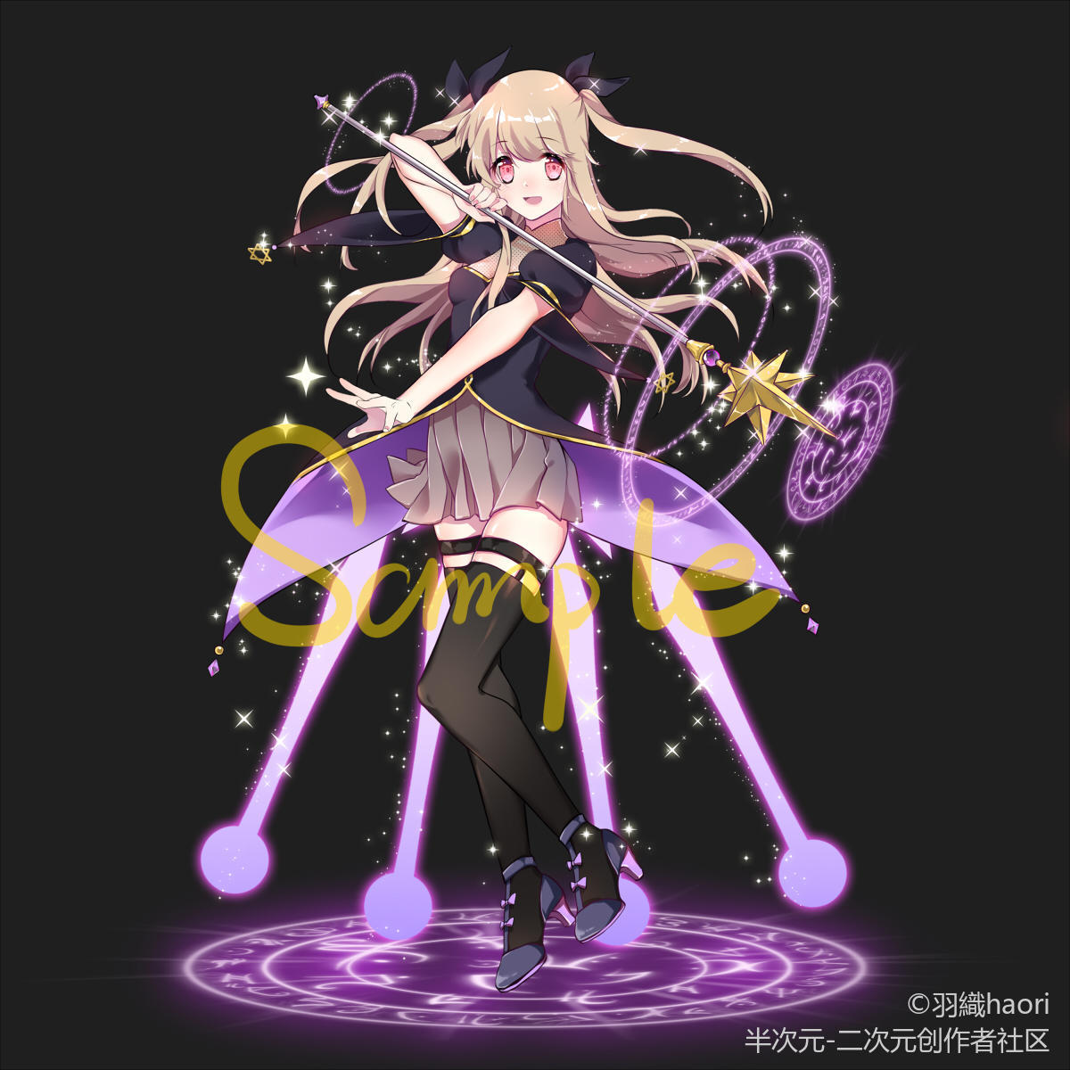 夏天的时候画的工作立绘