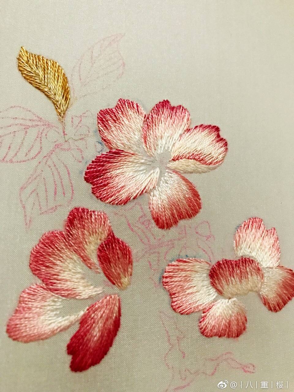 樱花刺绣 