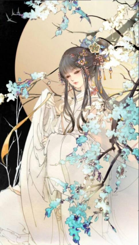 古风#男子女子#蓝衣#雪天#棉#温暖火烛#花开花落