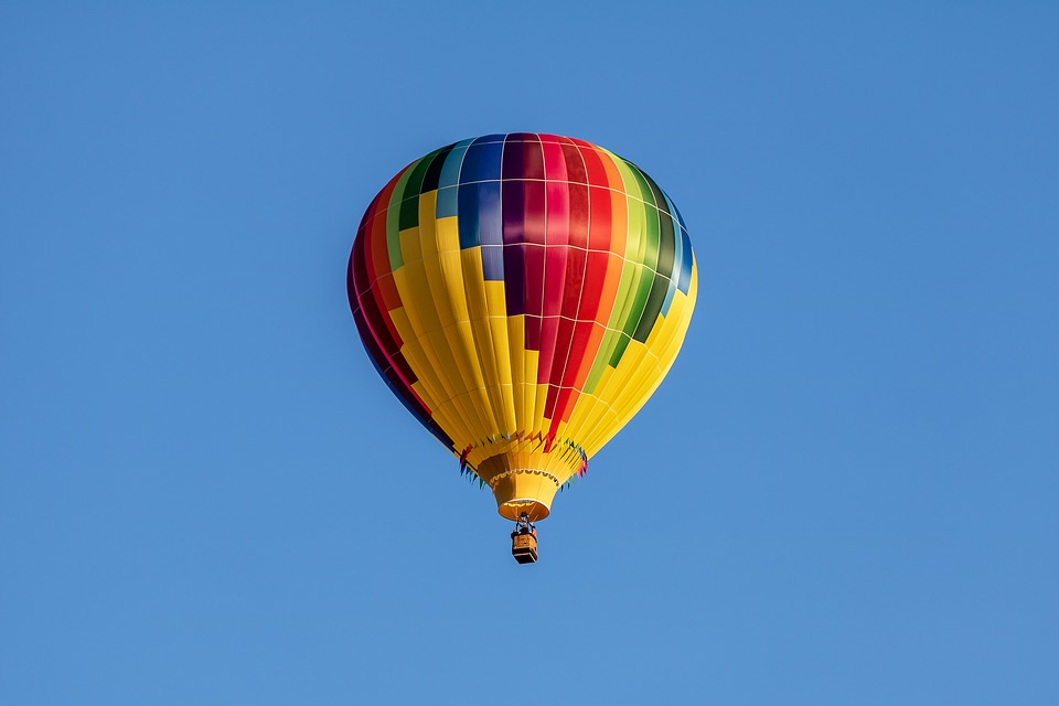 热气球, 气球, 飞机, 飞行, 天空, 热风, 蓝色, 空气, 丰富多彩, 颜色