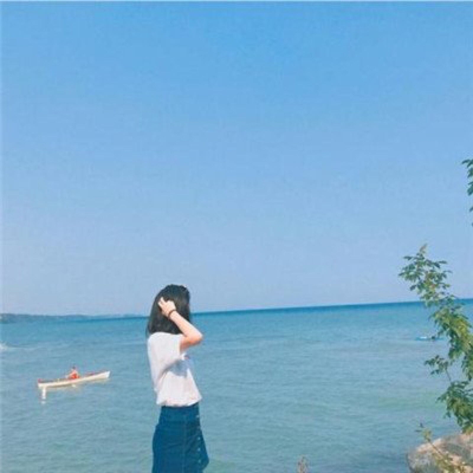 女生头像,背影