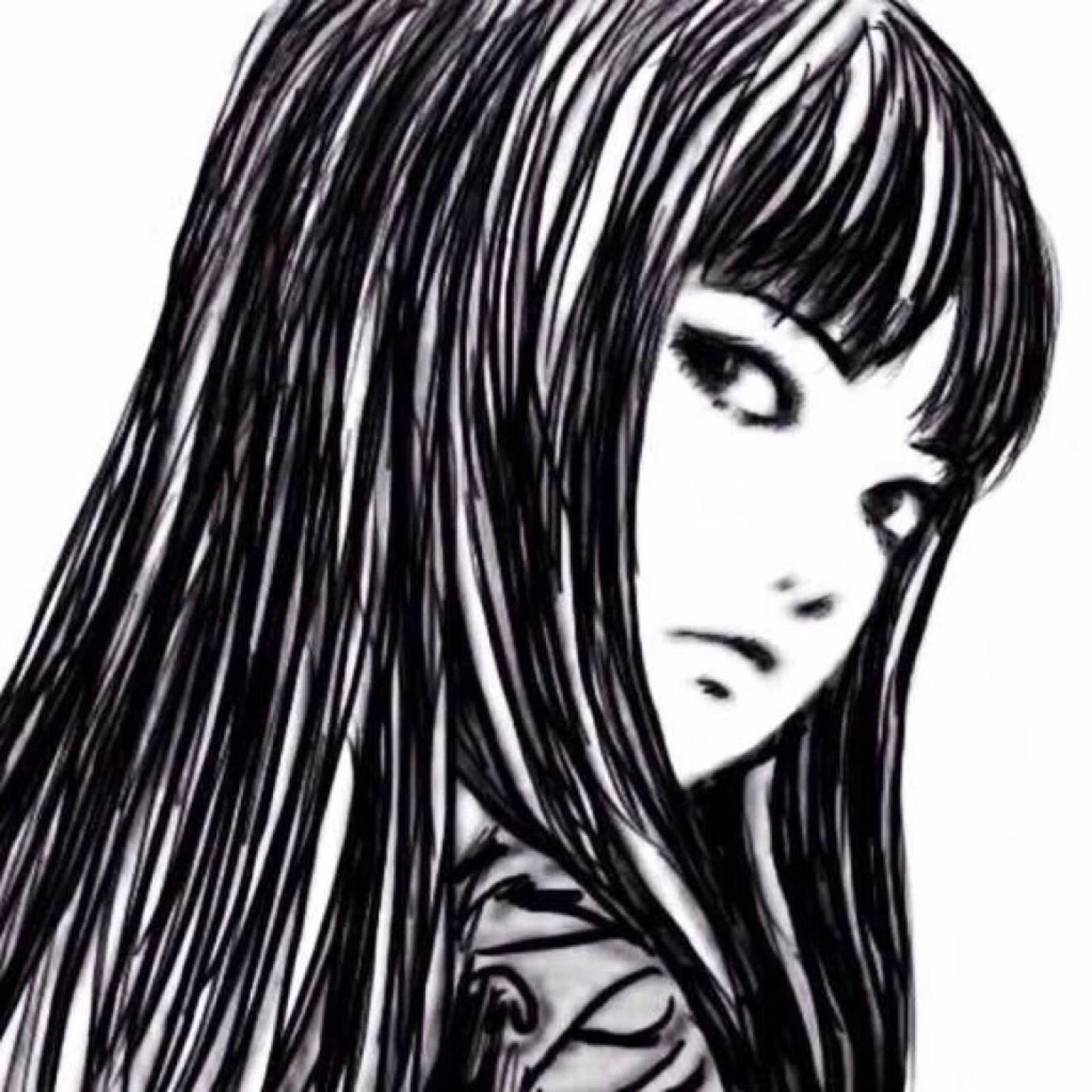 另类女头(黑白漫画) 富江
